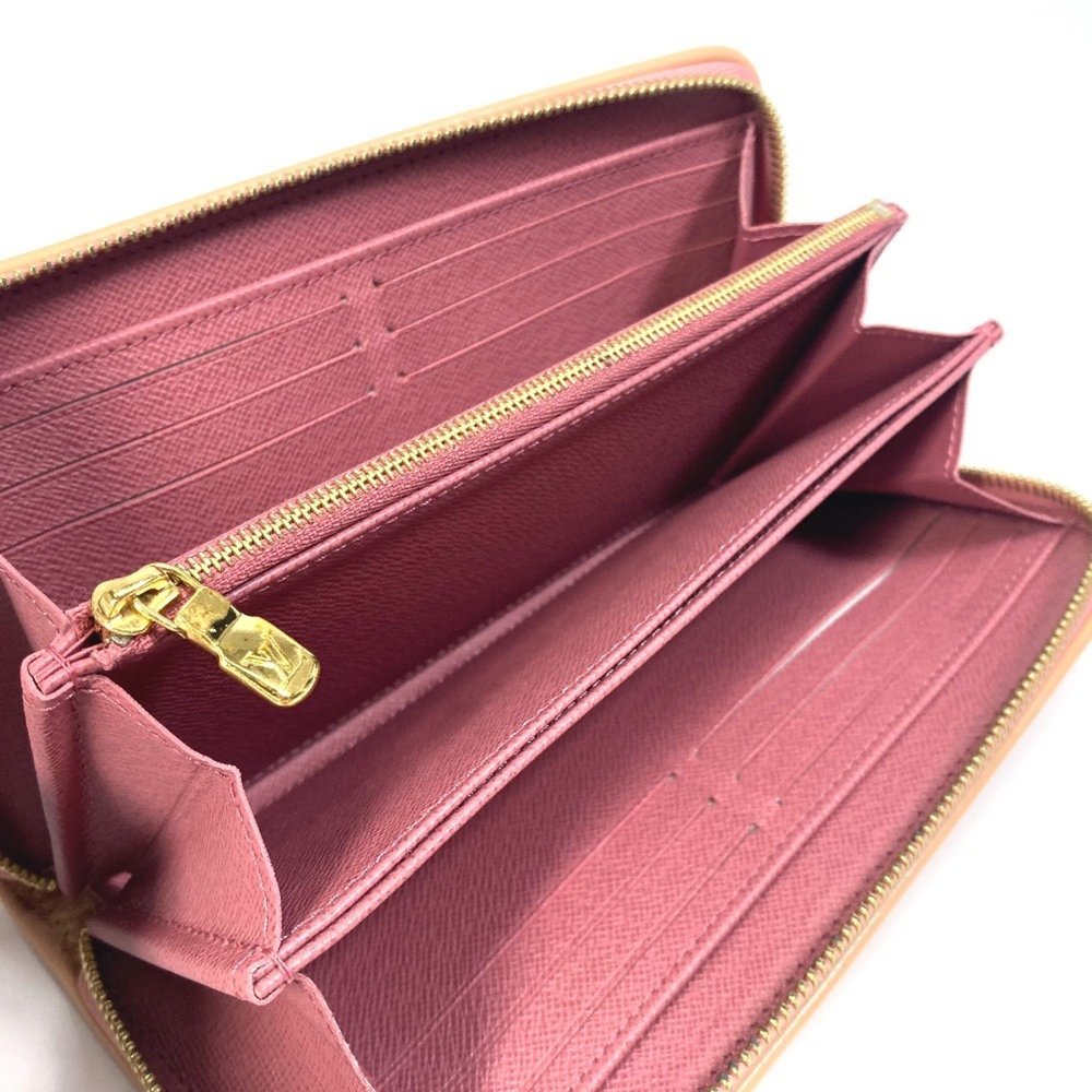 LOUIS VUITTON M81182 Monogram Denim Zippy Wallet, Women's, Pink - Picture 8 of 14